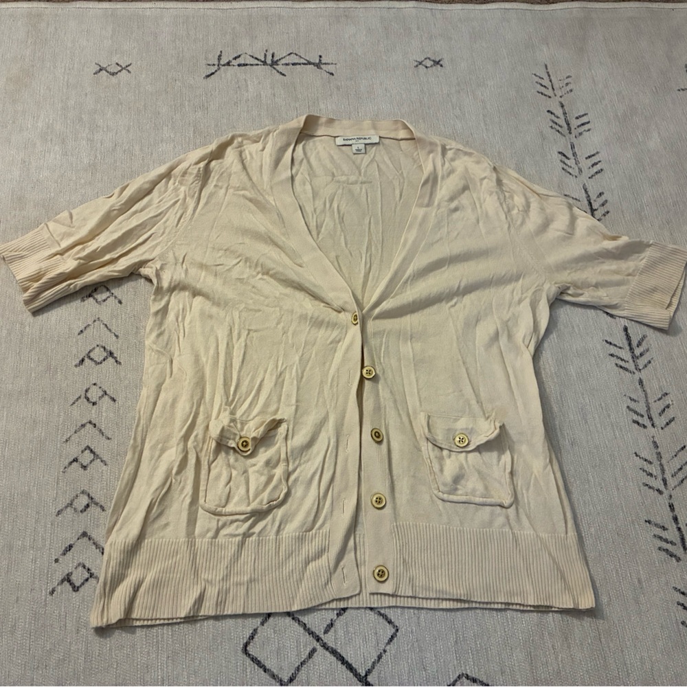Banana Republic Light Beige Knit Top